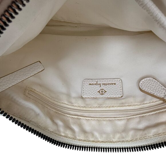 Nanette Lepore Leather Crossbody Bag, Purse.  White.  Zipper Top Long Adjustable - Picture 7 of 10